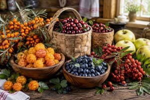 انواع میوه ها به زبان روسی